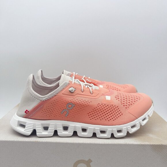 On Cloud 5 Coast Sneakers Running Shoes Flamingo/ Pearl Womens Size US 8.5 - Picture 3 of 12